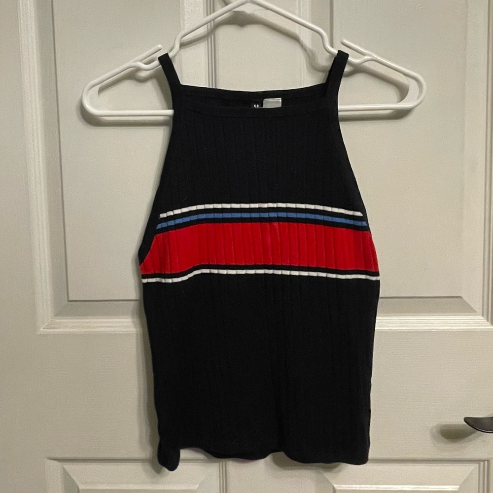 Navy blue dress tank top